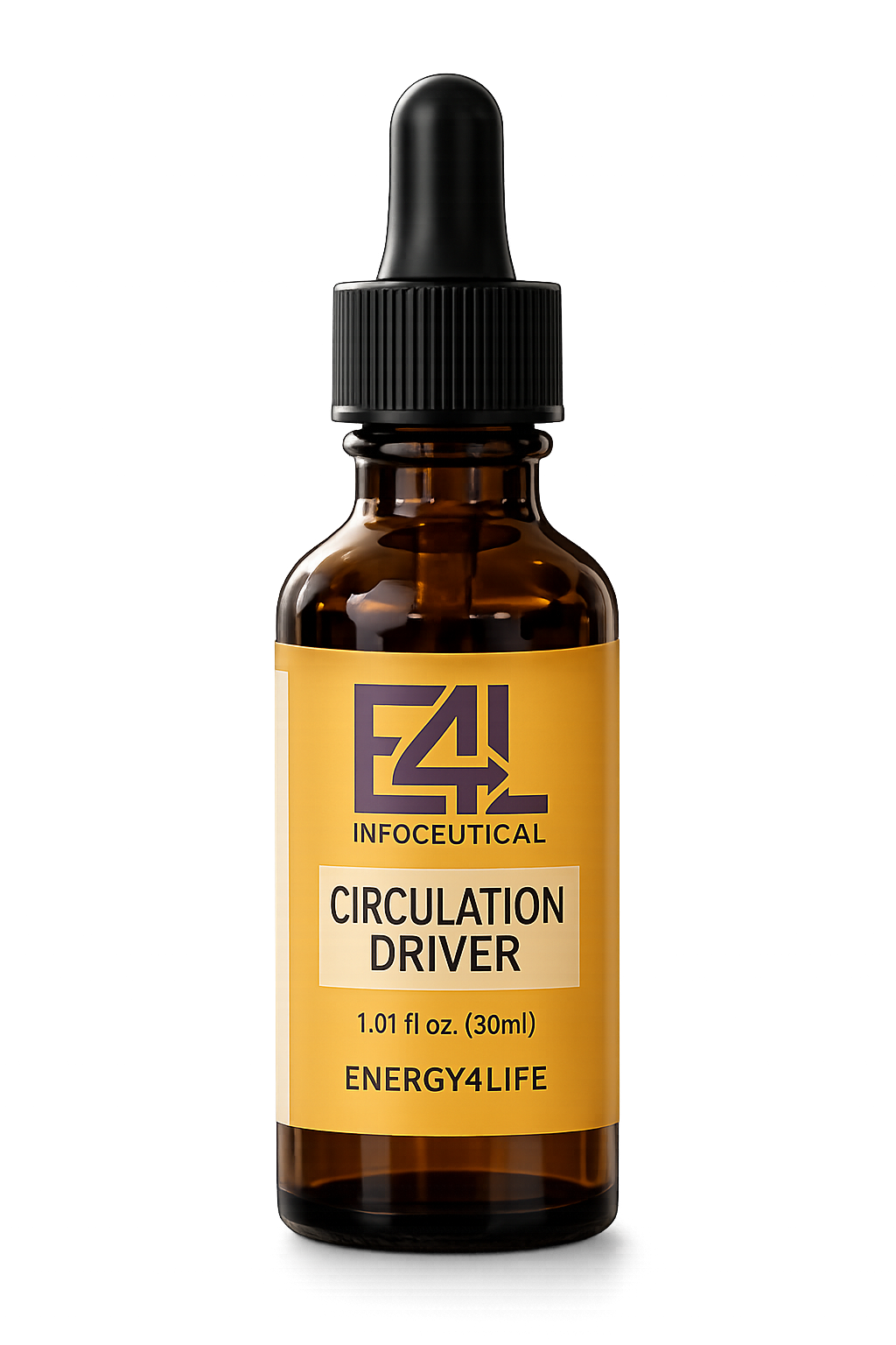 Circulation Driver Infoceutical dropper bottle